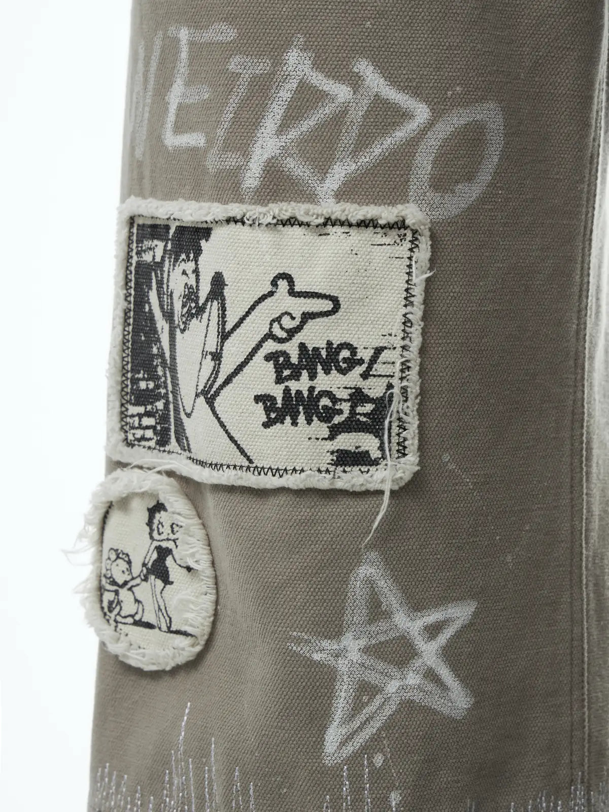 Graffiti Print Cargo Pants