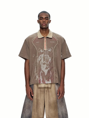 EMO "Soundwave Static" Corduroy Tee