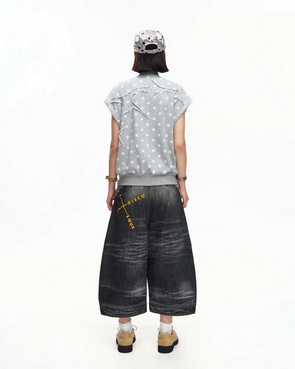 EMO Retro Polka Dot Napoleon Vest
