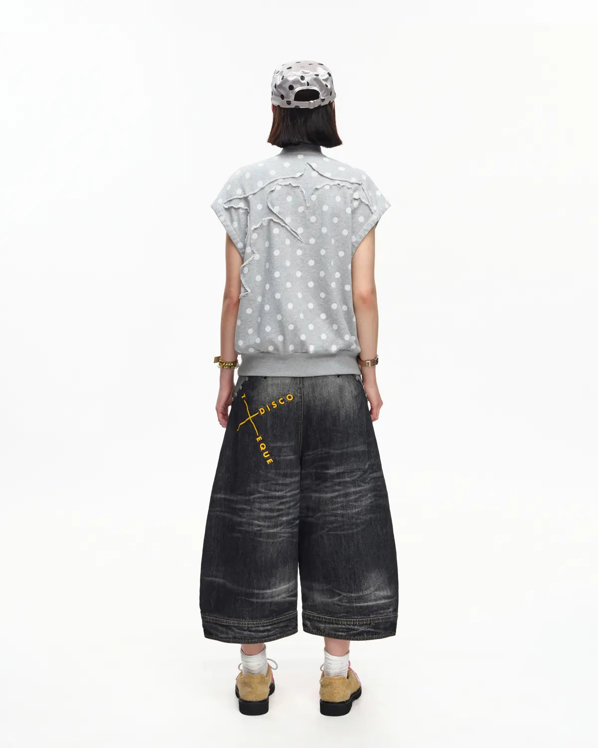 EMO Retro Polka Dot Napoleon Vest