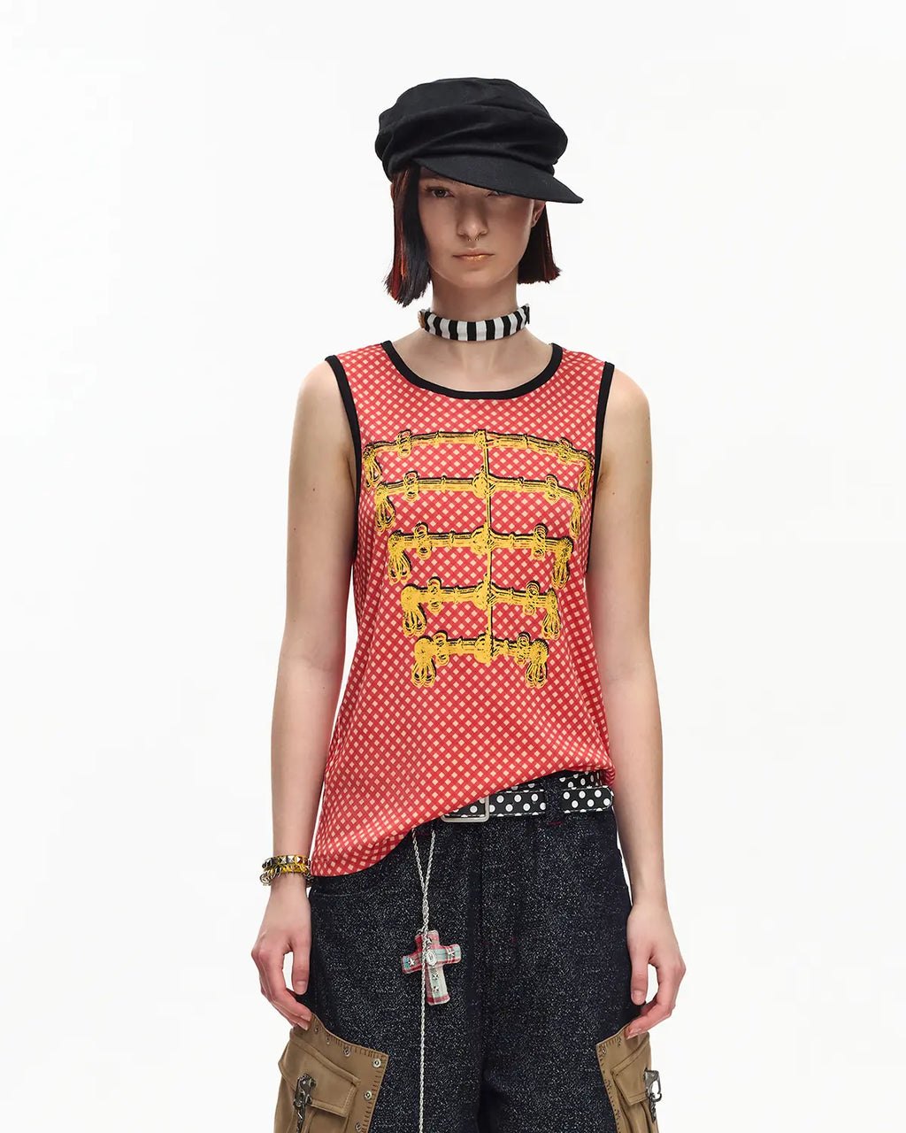 EMO Red Gingham Napoleon Tank