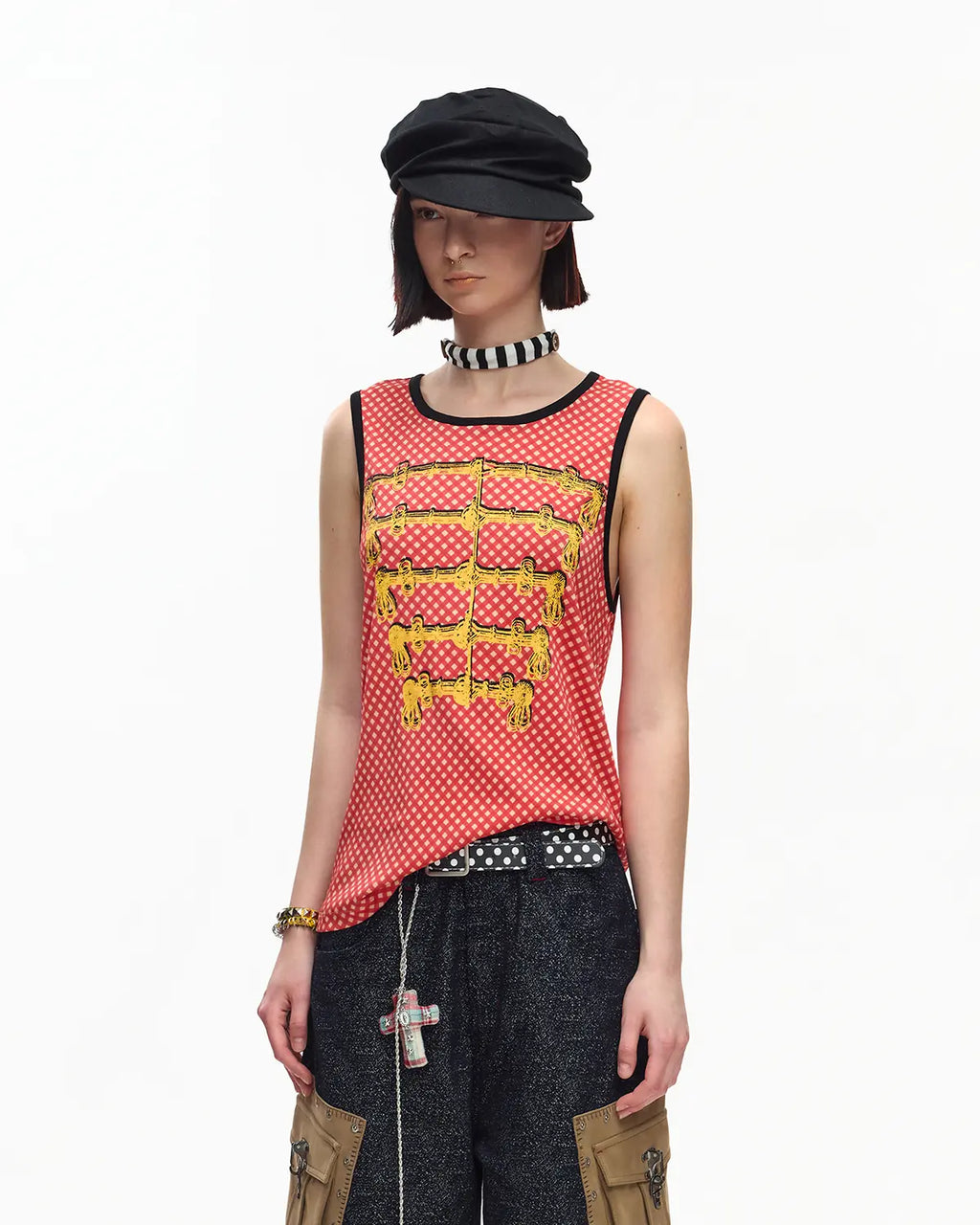 EMO Red Gingham Napoleon Tank