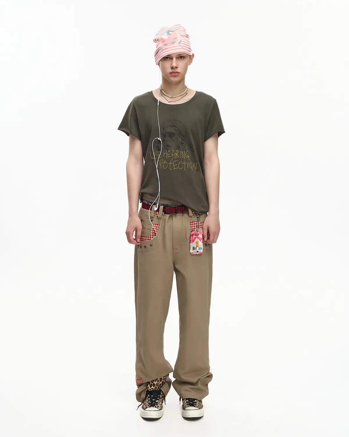 EMO Vintage Washed Flared Work Pants