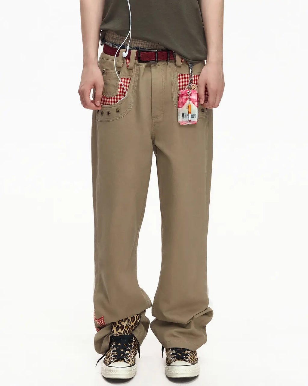 EMO Vintage Washed Flared Work Pants