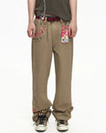 EMO Vintage Washed Flared Work Pants