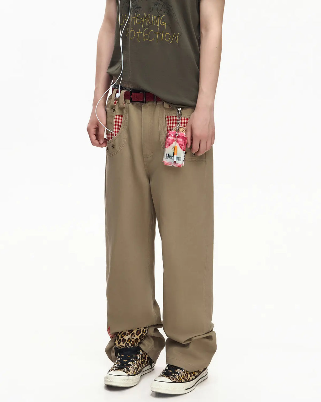 EMO Vintage Washed Flared Work Pants