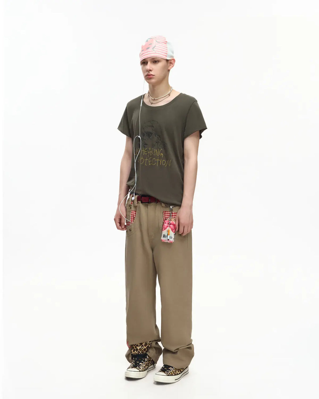 EMO Vintage Washed Flared Work Pants