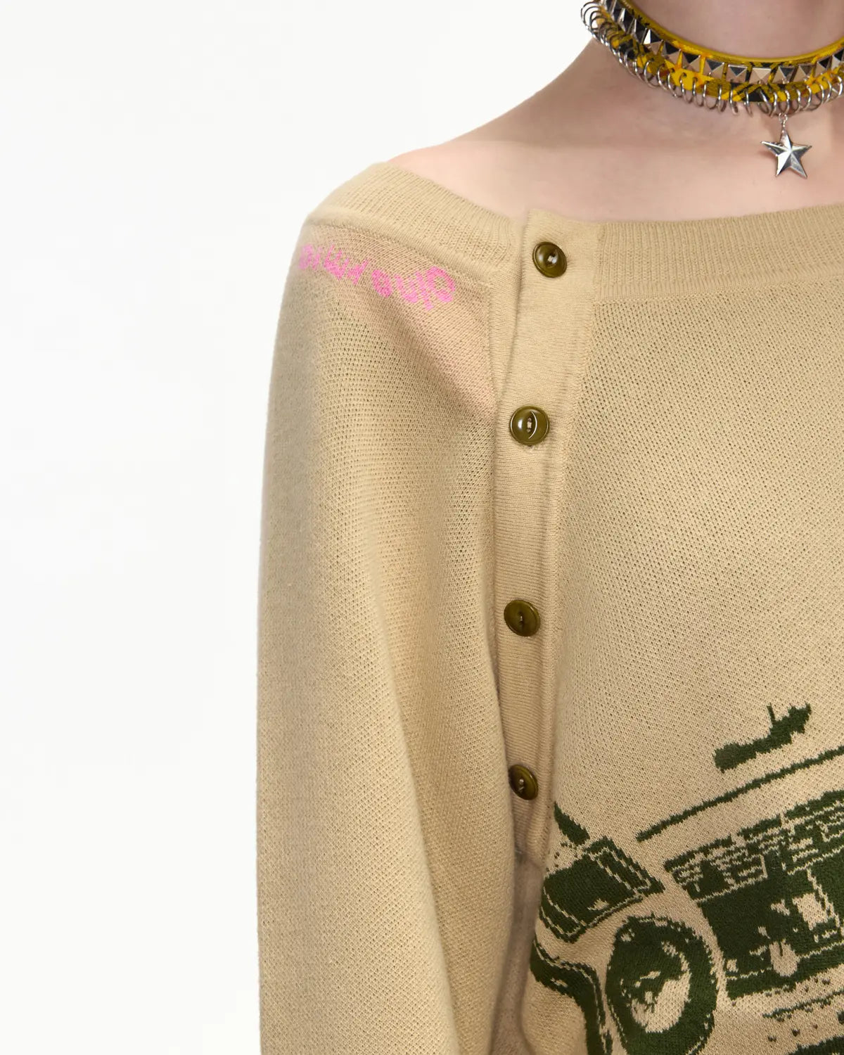 EMO No-Slip Off-Shoulder Ribbed Longsleeve