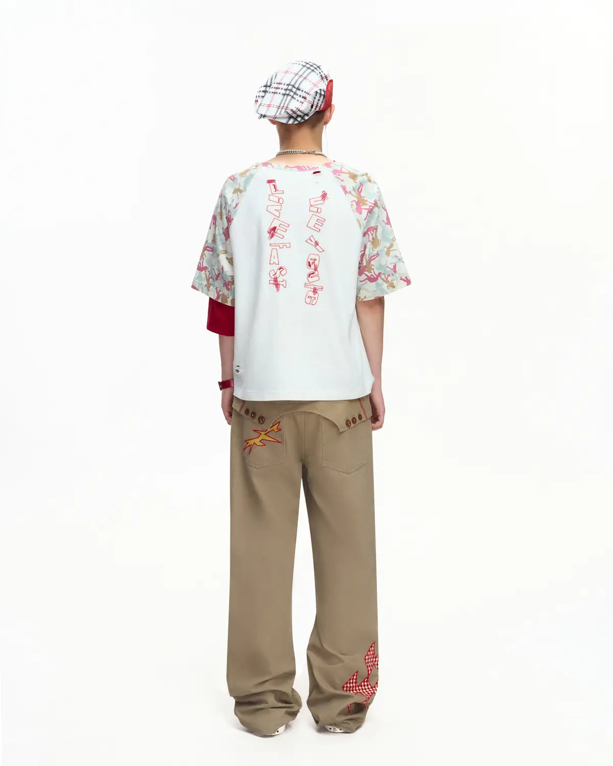 EMO Contrast Rib Frogging Tee