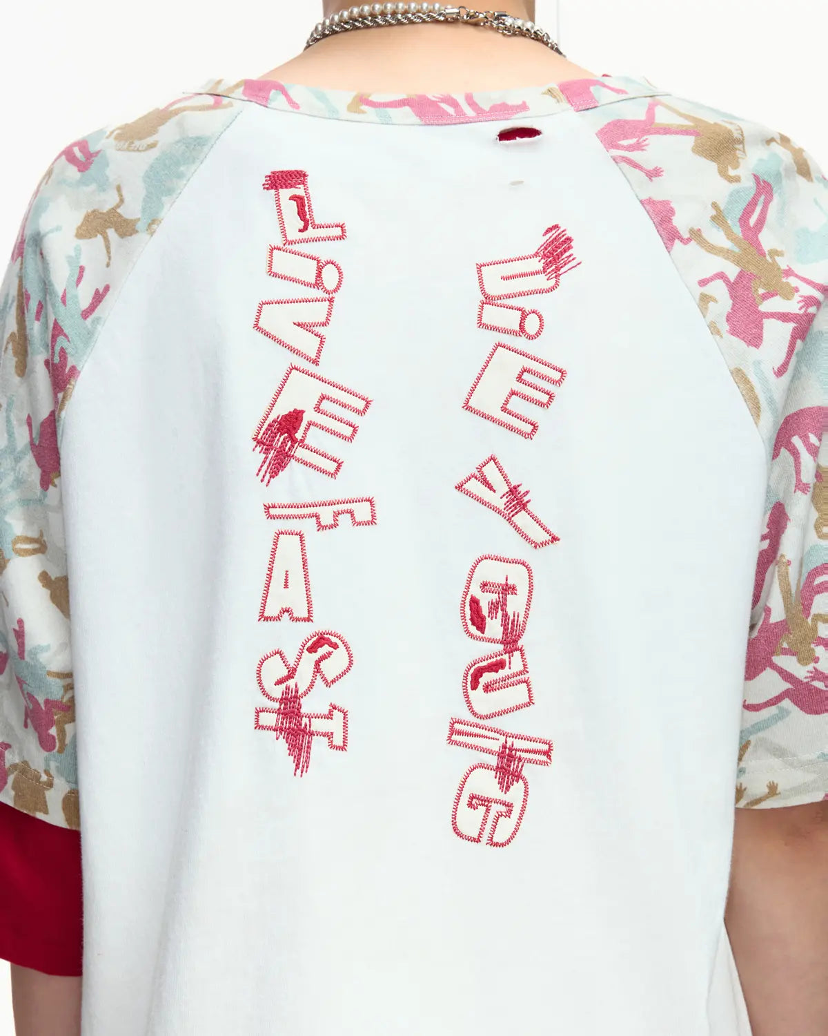 EMO Contrast Rib Frogging Tee