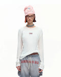EMO Sheer Layered Graphic Long Sleeve T-Shirt