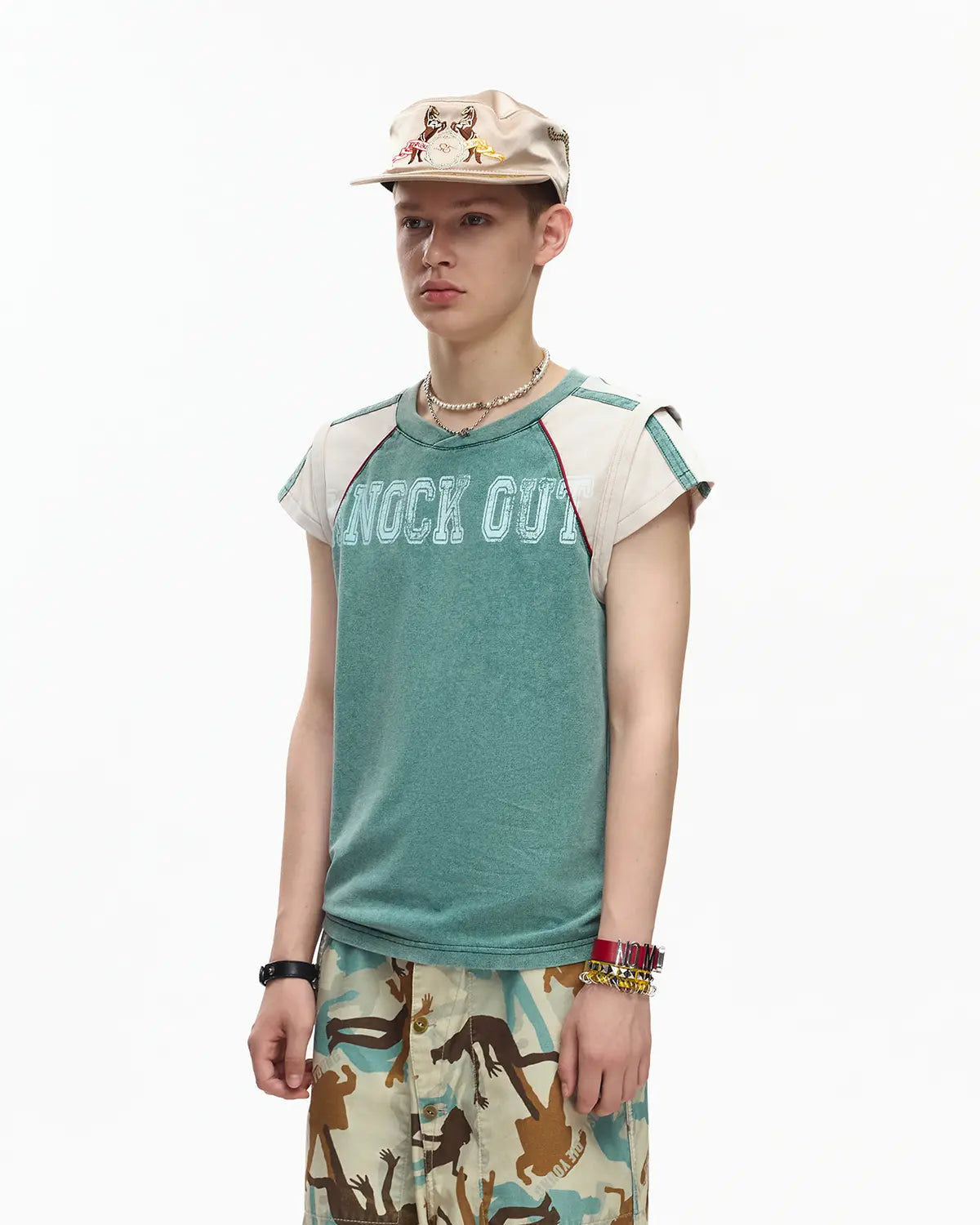 EMO Retro Soccer Raglan Tee Green
