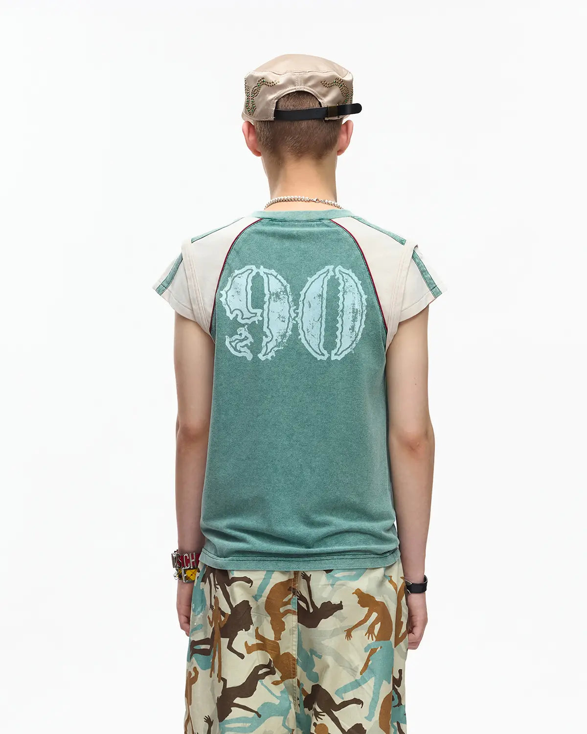 EMO Retro Soccer Raglan Tee Green
