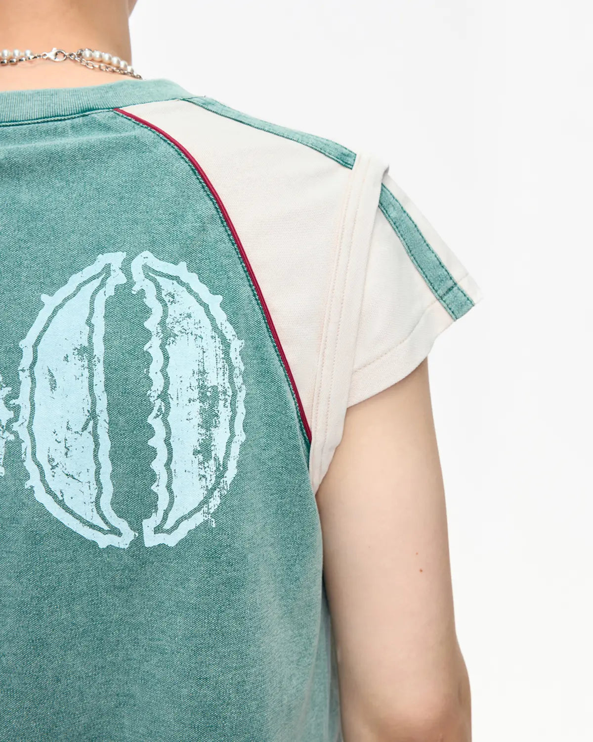 EMO Retro Soccer Raglan Tee Green