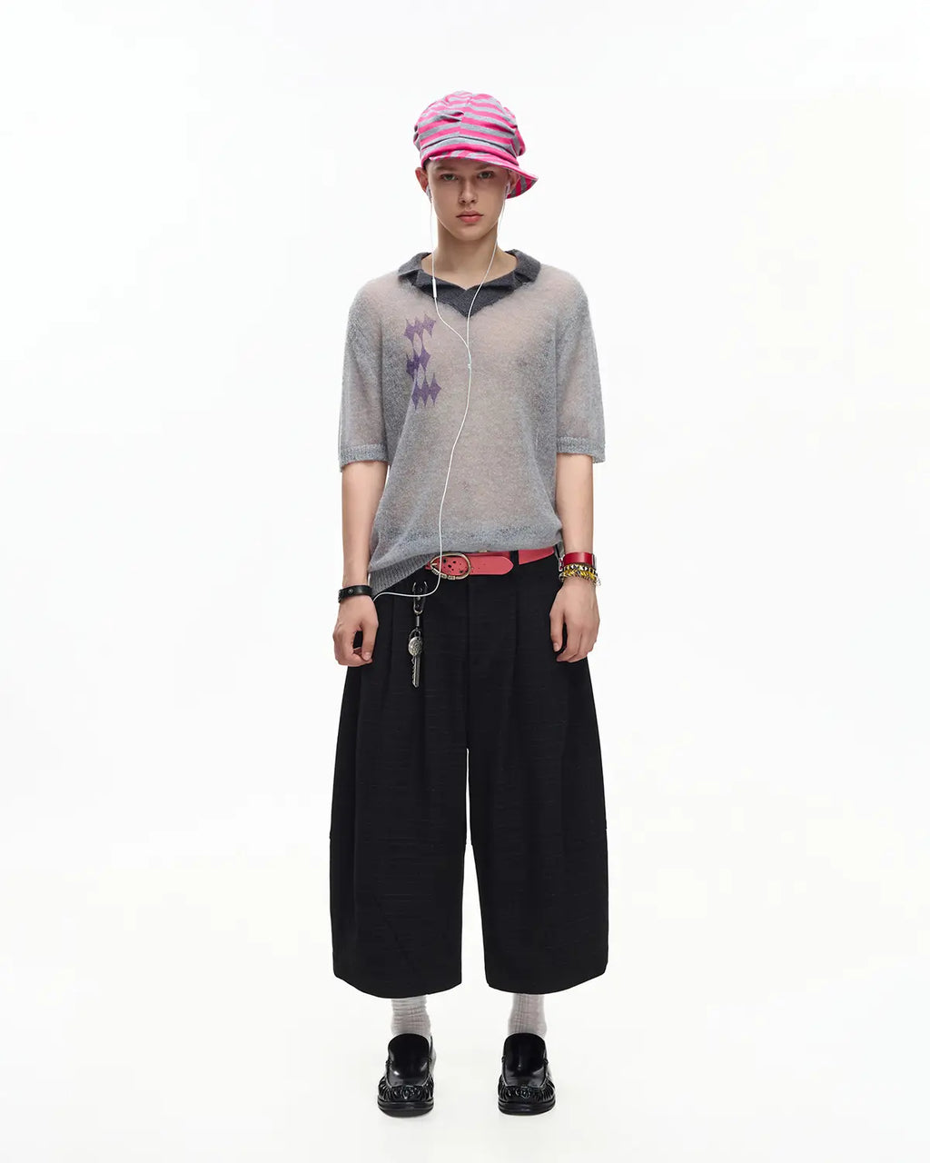 EMO Pleated Suit Cropped Pants