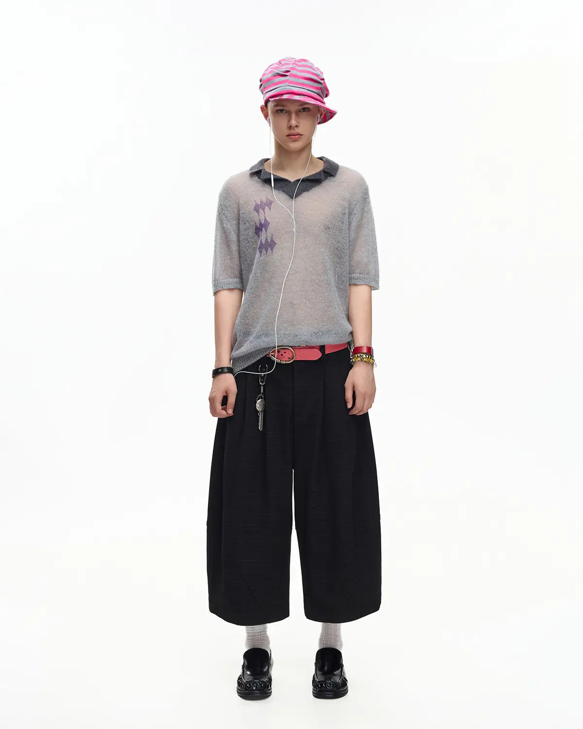 EMO Pleated Suit Cropped Pants