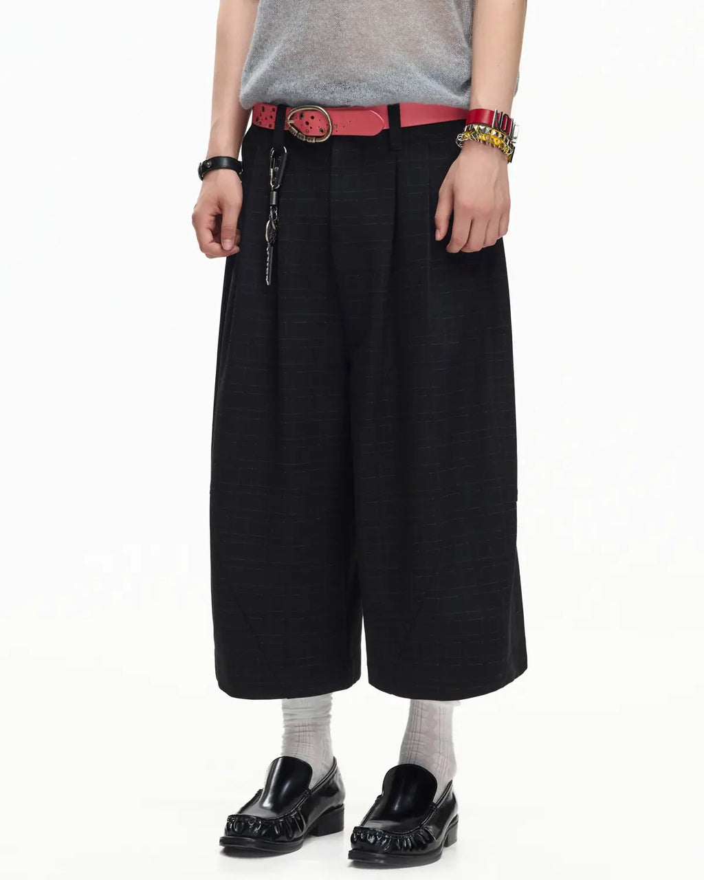 EMO Pleated Suit Cropped Pants