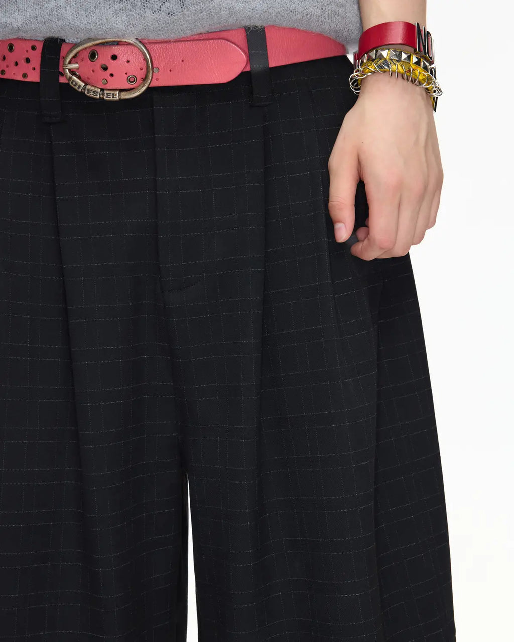 EMO Pleated Suit Cropped Pants