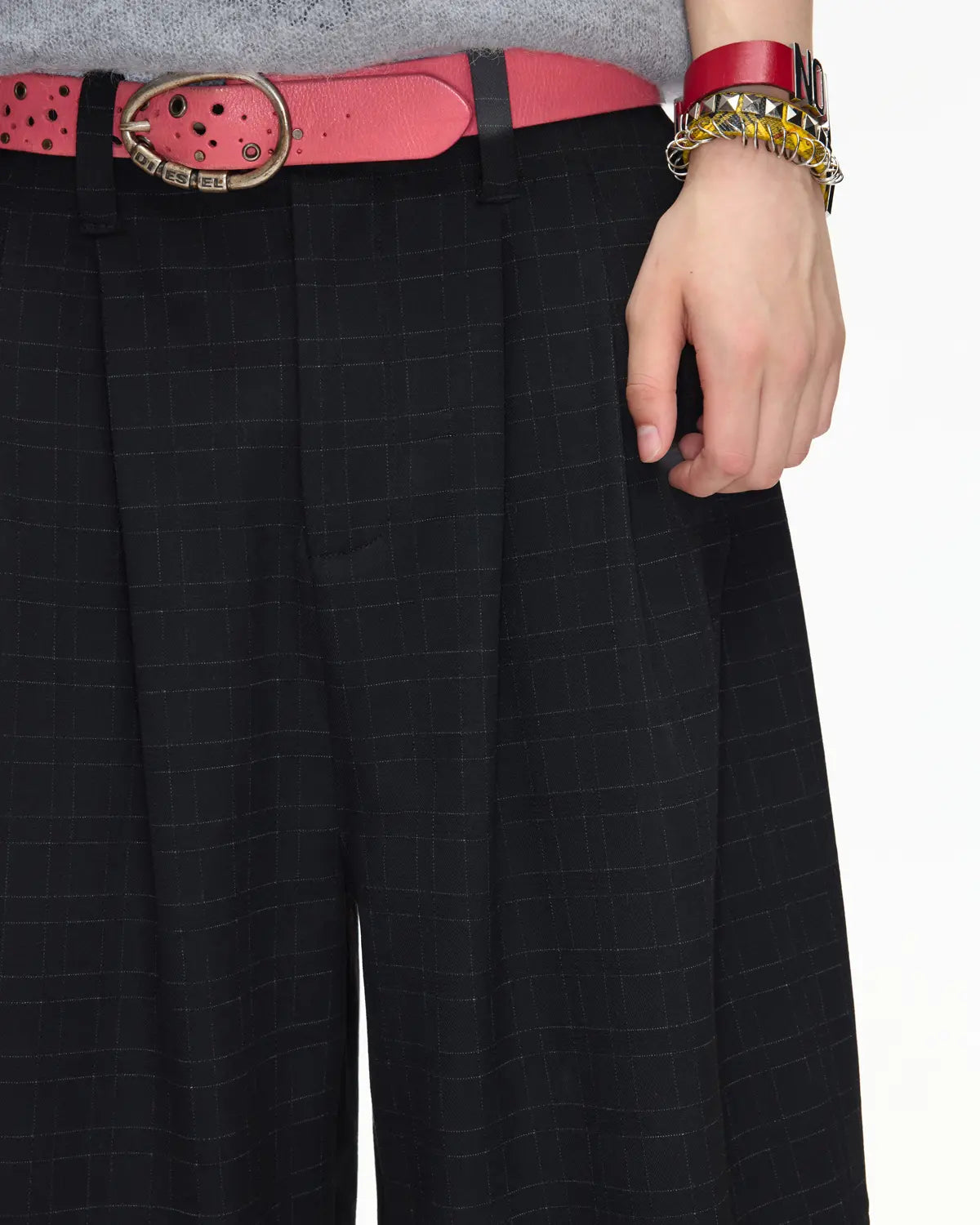 EMO Pleated Suit Cropped Pants