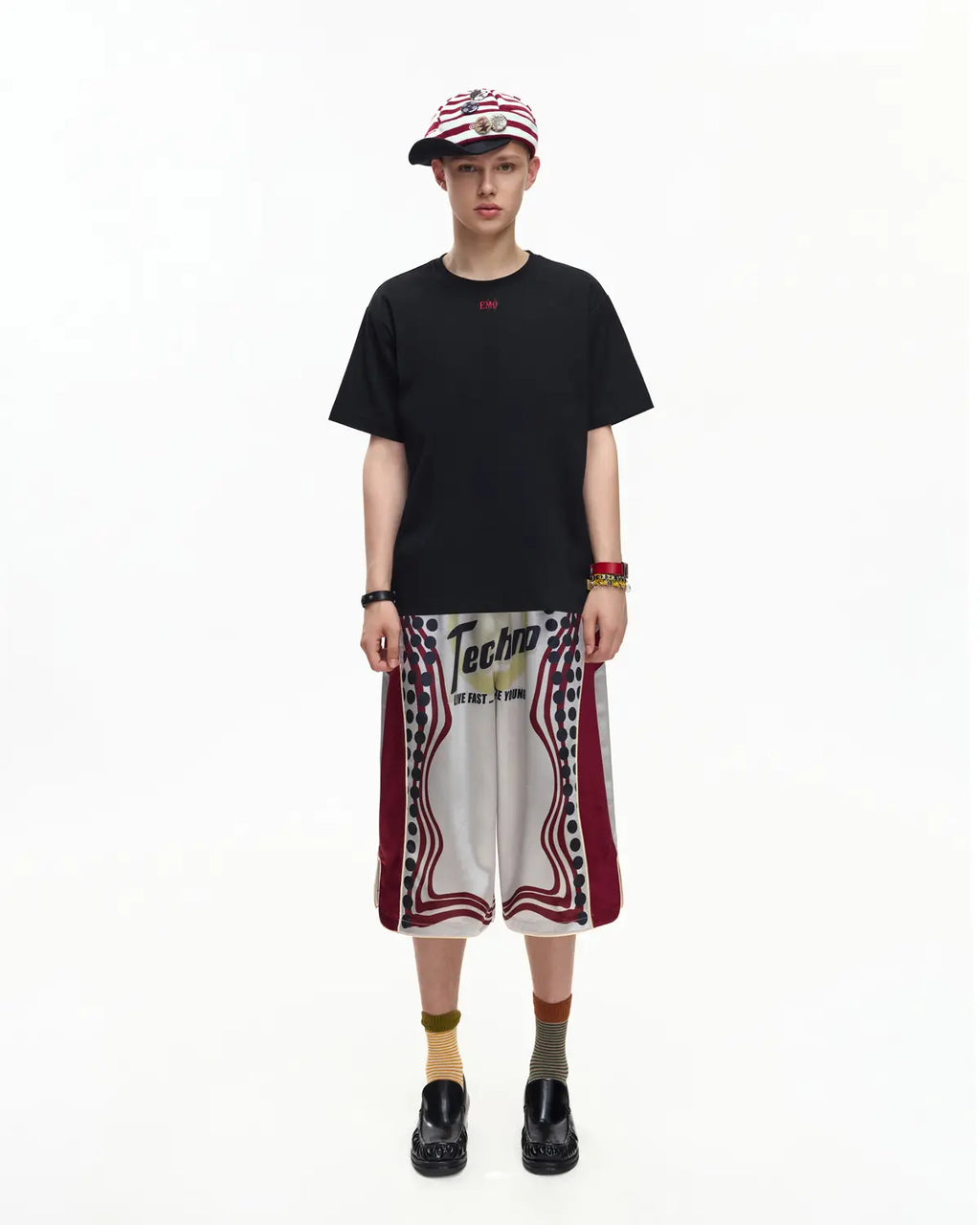 EMO Structured Micro Logo Essential Tee Black
