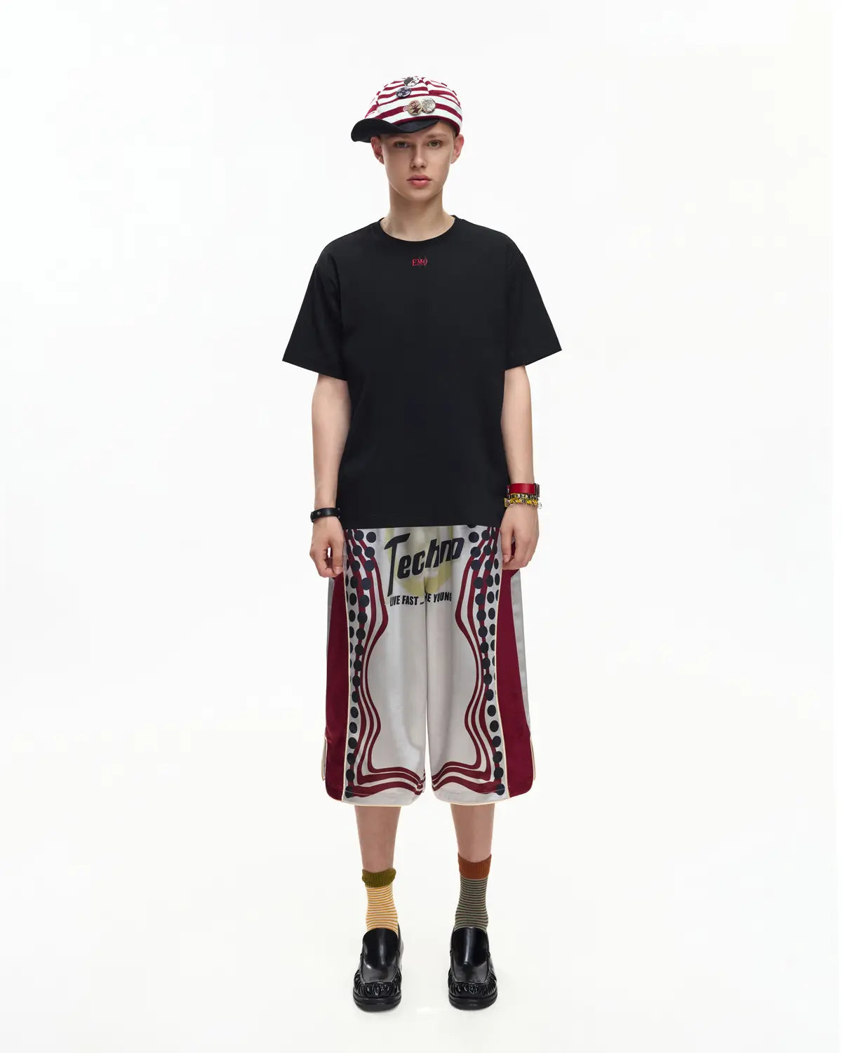 EMO Structured Micro Logo Essential Tee Black