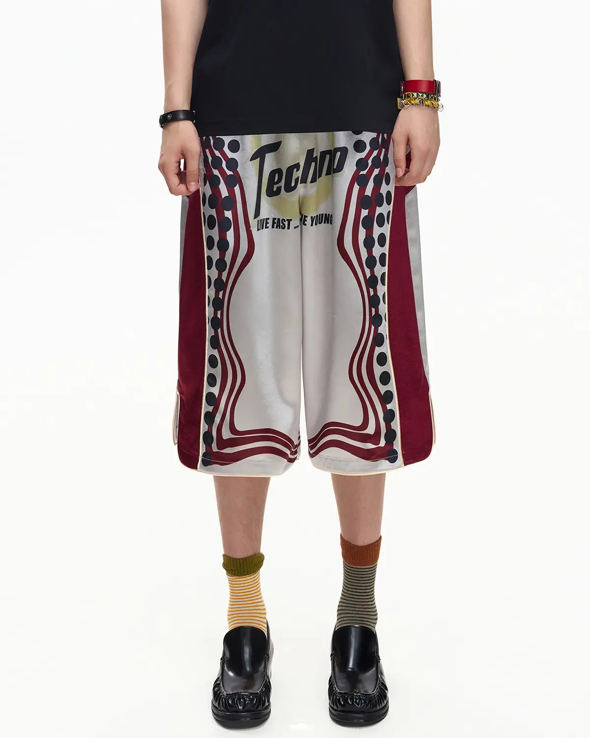 EMO Cropped Basketball Shorts