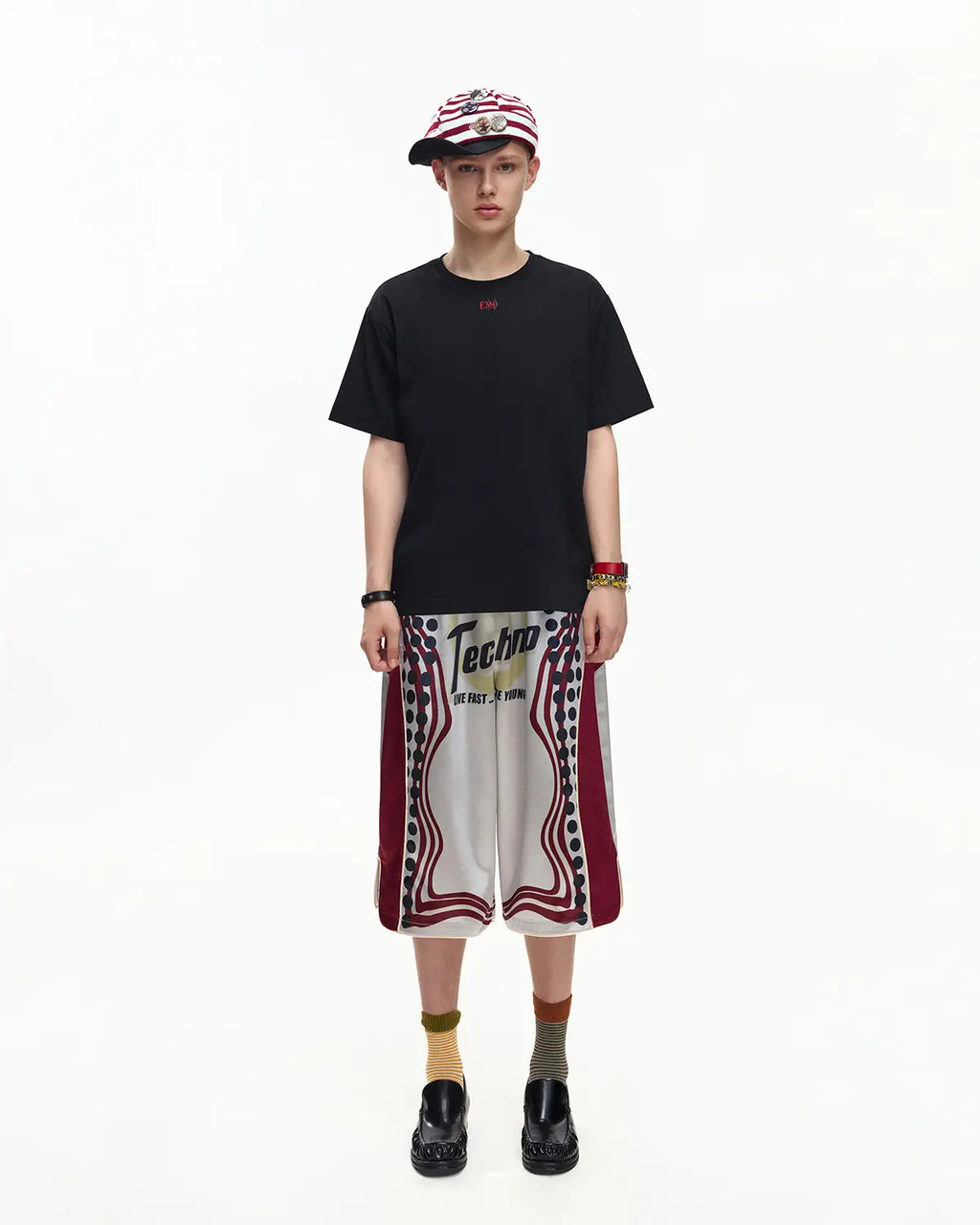 EMO Cropped Basketball Shorts