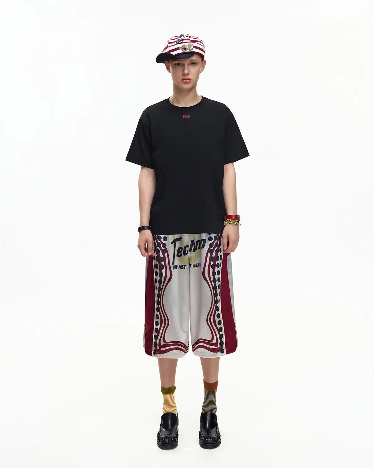 EMO Cropped Basketball Shorts