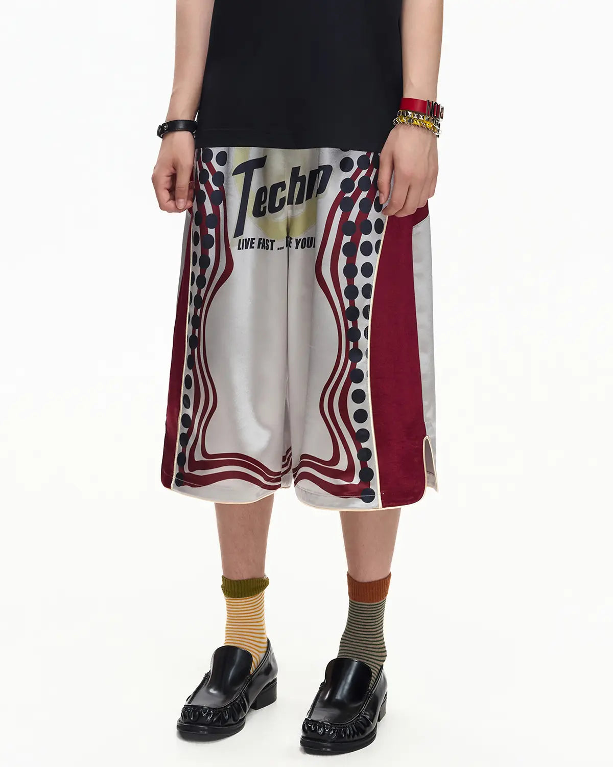 EMO Cropped Basketball Shorts