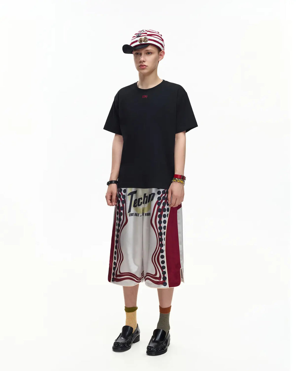 EMO Structured Micro Logo Essential Tee Black