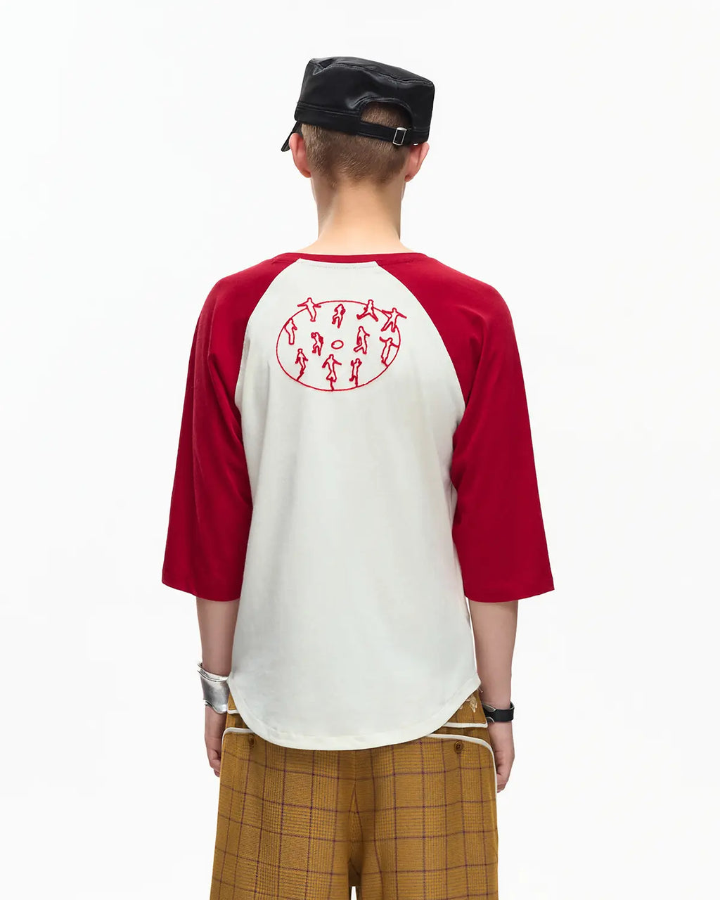 EMO 3/4 Sleeve Raglan Graphic Tee Red