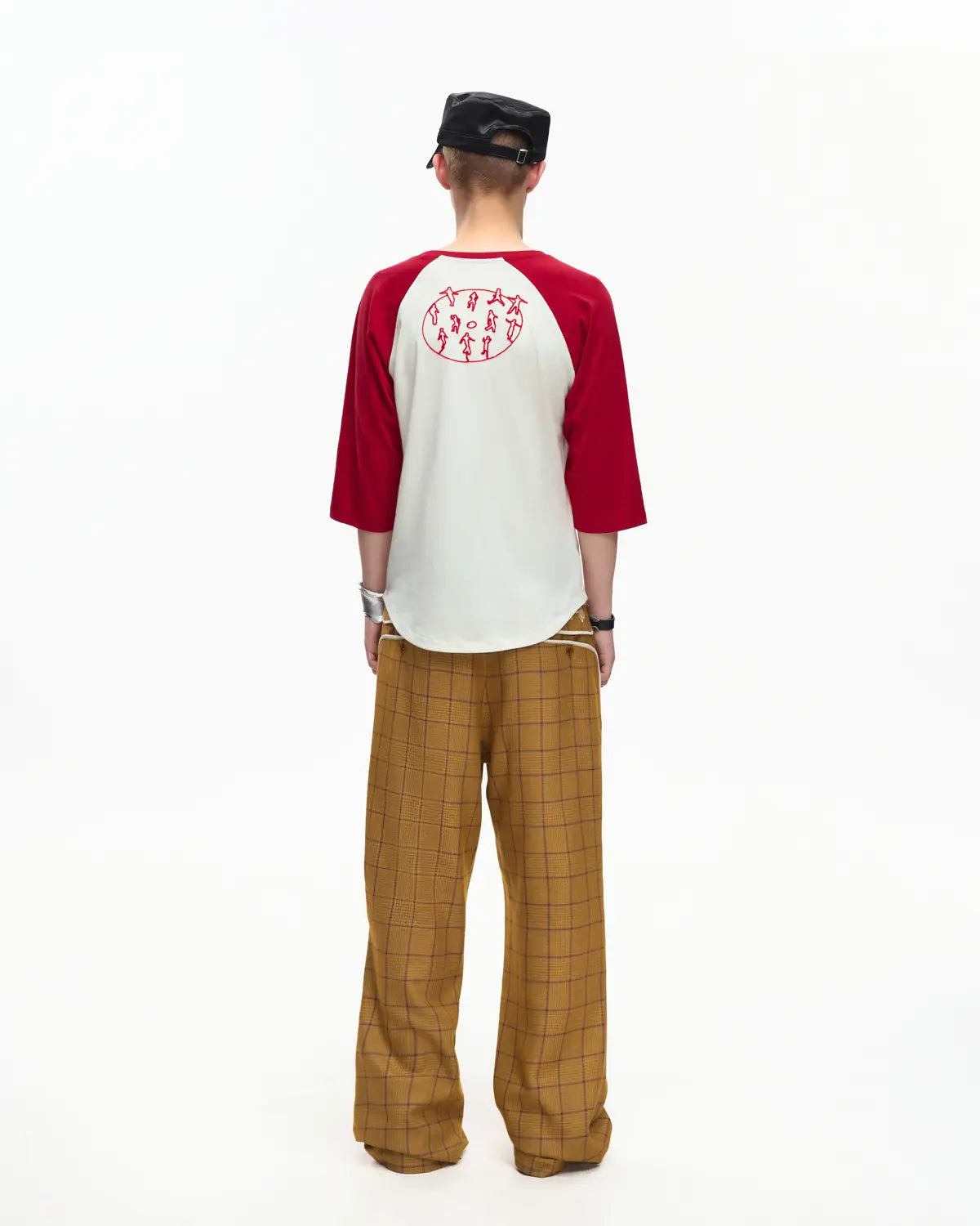EMO 3/4 Sleeve Raglan Graphic Tee Red
