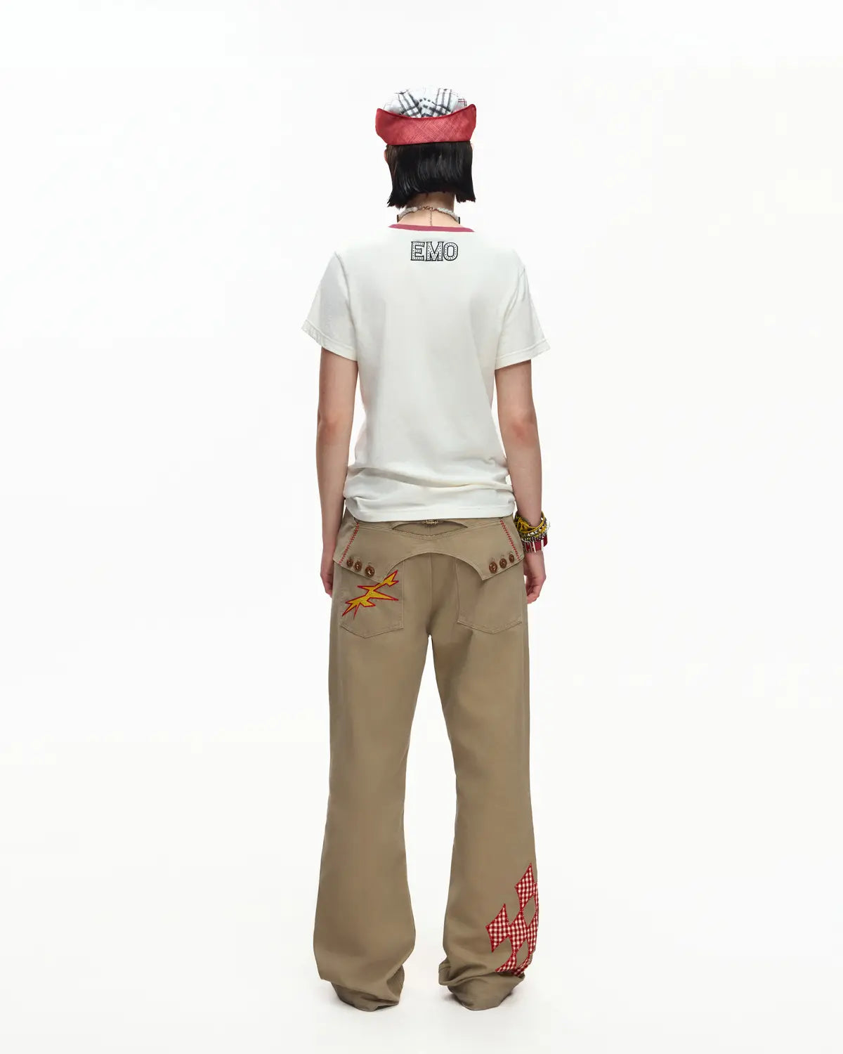 EMO “I Love Techno” Slub Print Tee White
