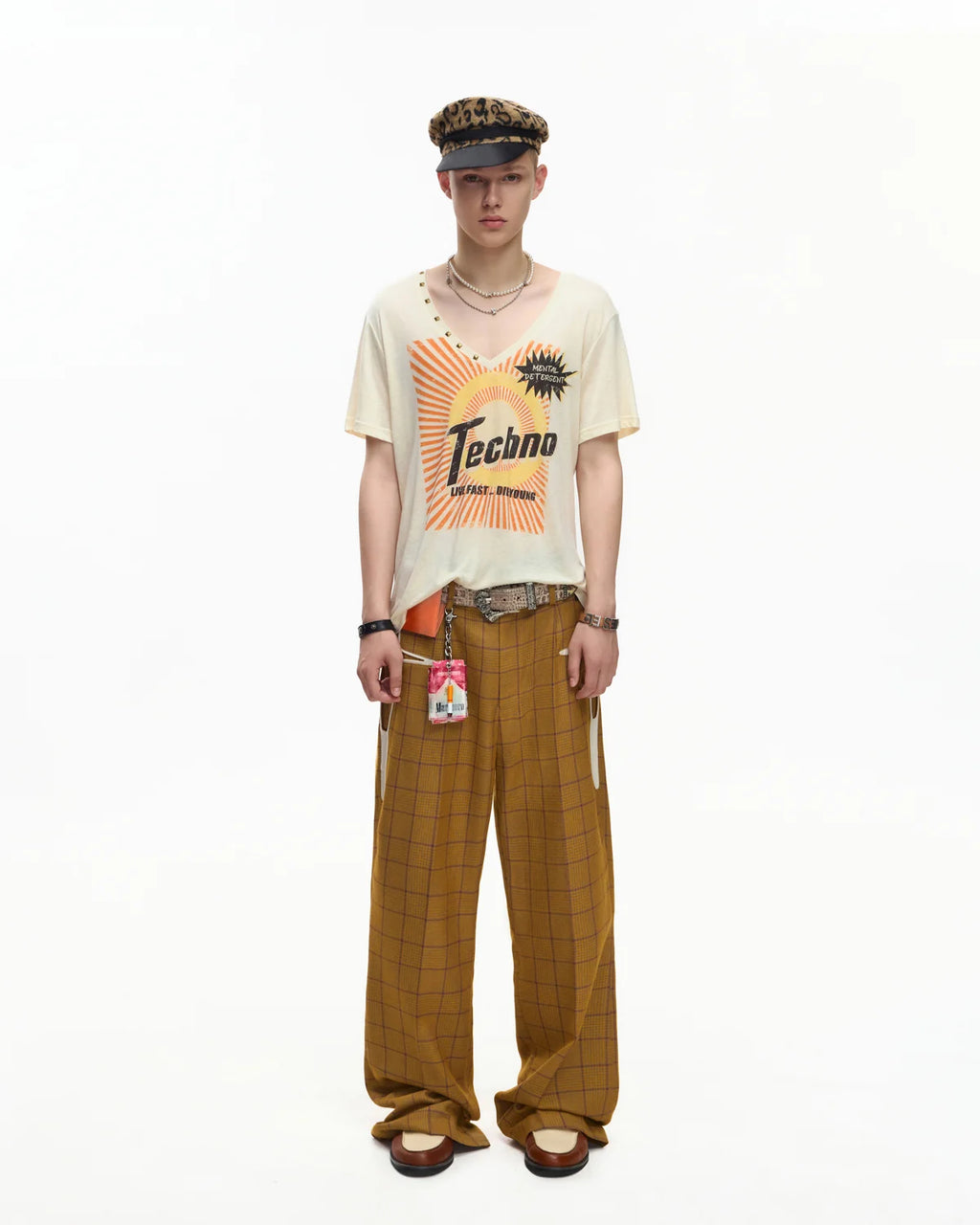 EMO Deconstructed Plaid Jacquard Trousers