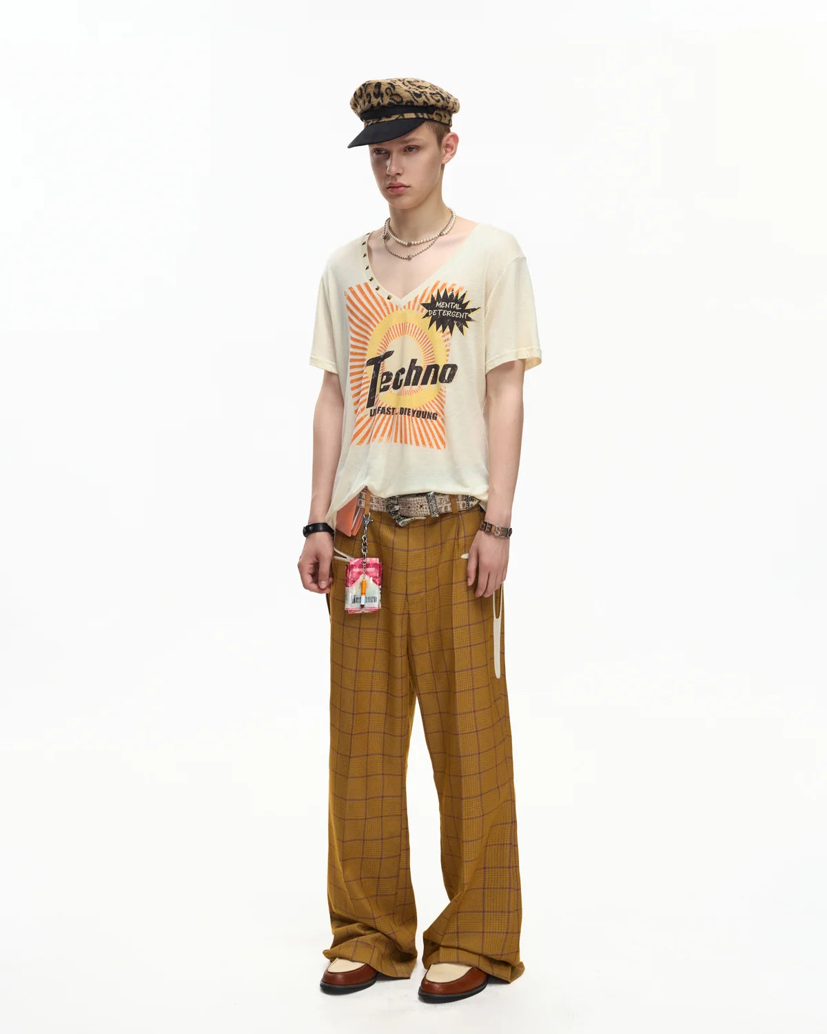 EMO Deconstructed Plaid Jacquard Trousers
