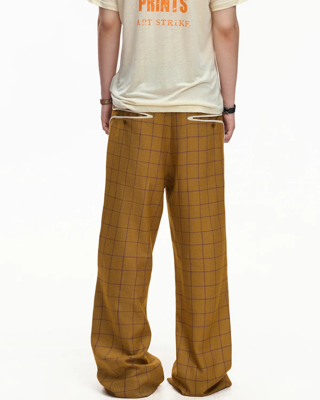EMO Deconstructed Plaid Jacquard Trousers
