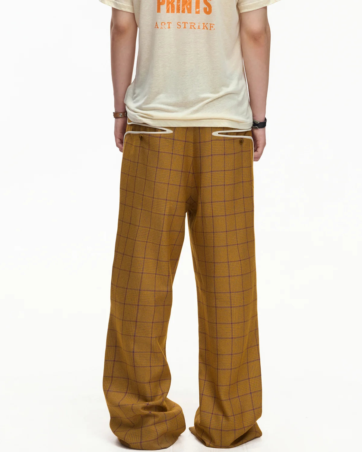 EMO Deconstructed Plaid Jacquard Trousers
