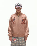 EMO Mirrored Tiger-Stripe Sukajan Jacket Red