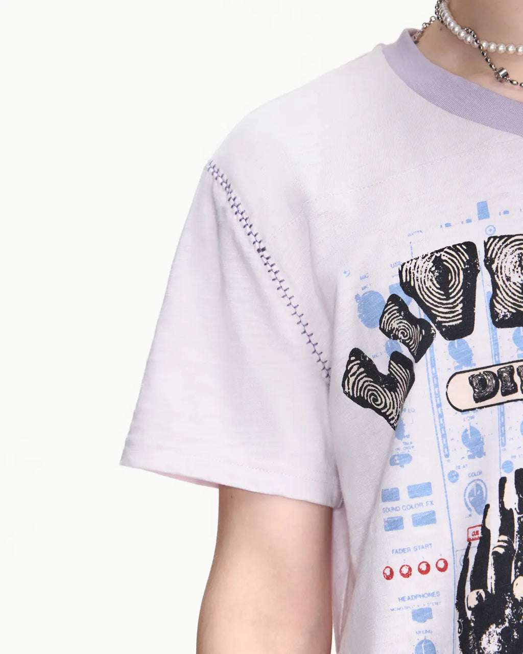 EMO Vintage Washed V-Neck Tee