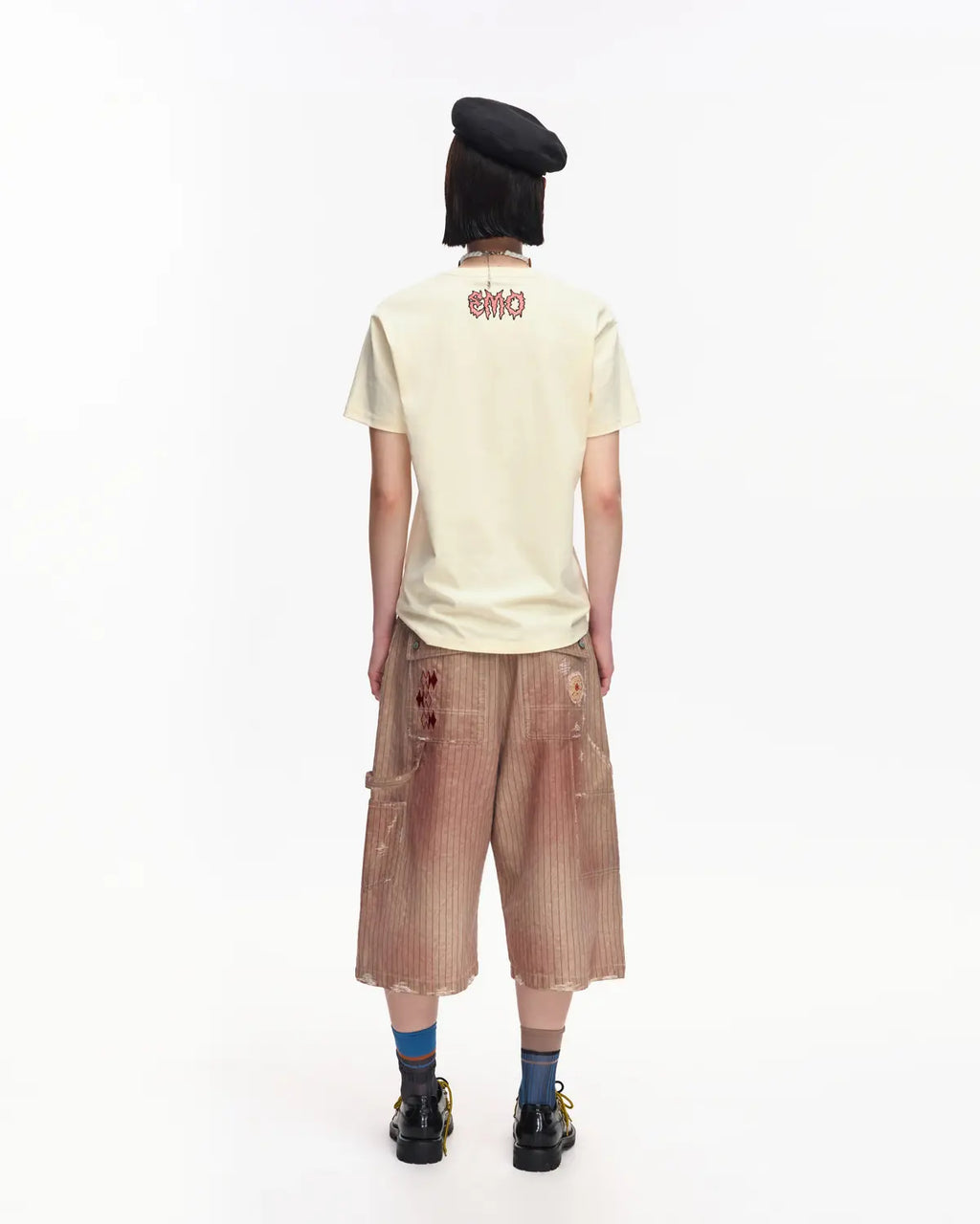 EMO Ripped Smiley Tailored Fit Tee