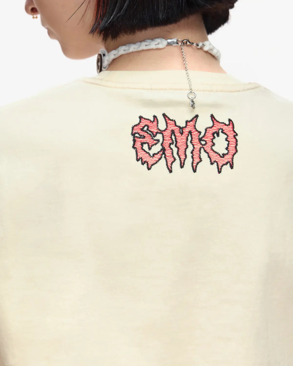 EMO Ripped Smiley Tailored Fit Tee