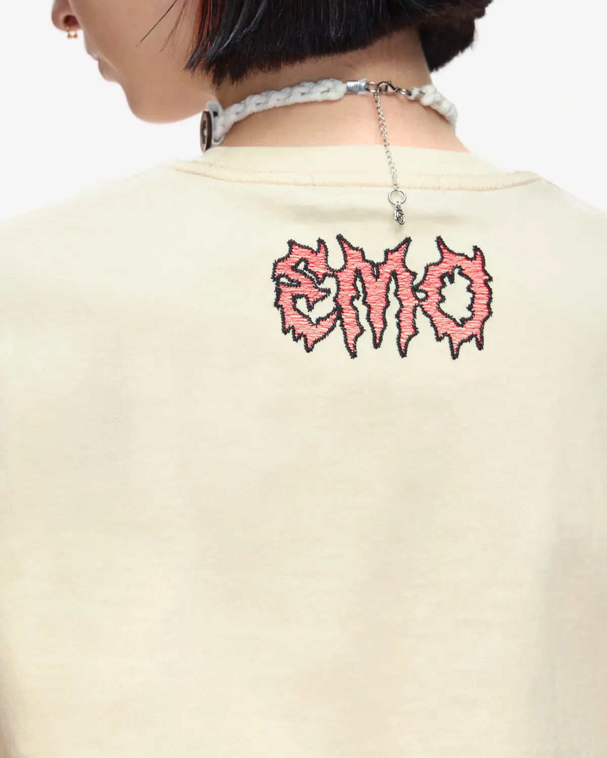 EMO Ripped Smiley Tailored Fit Tee