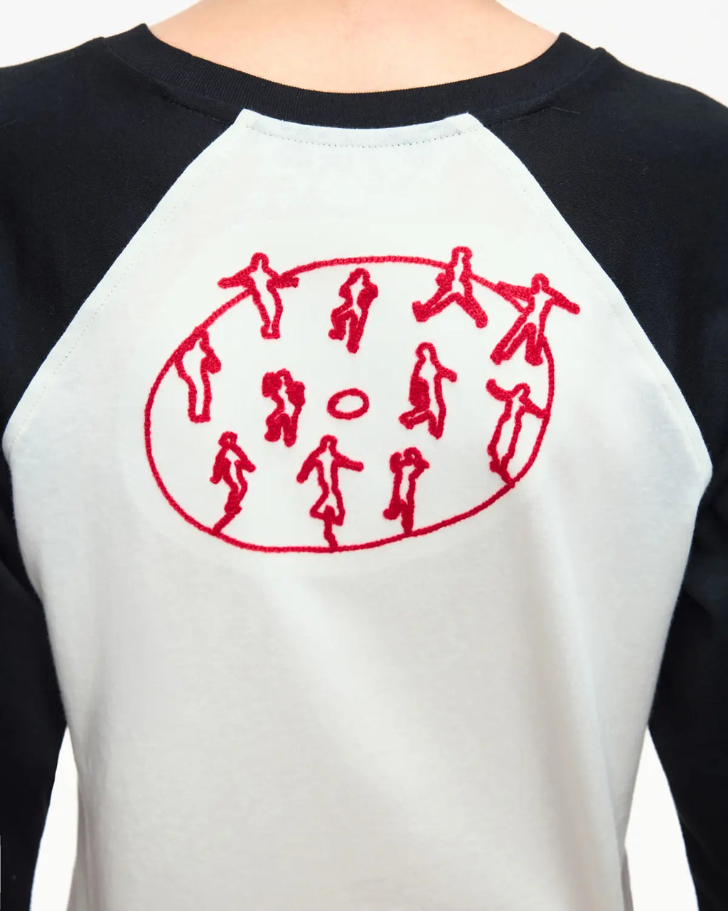 EMO 3/4 Sleeve Raglan Graphic Tee black