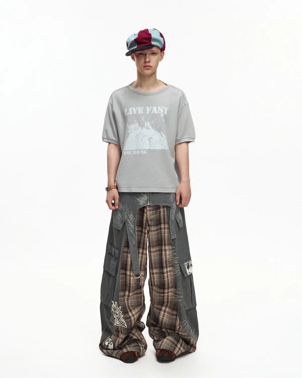 EMO Washed Waffle Boxy Tee