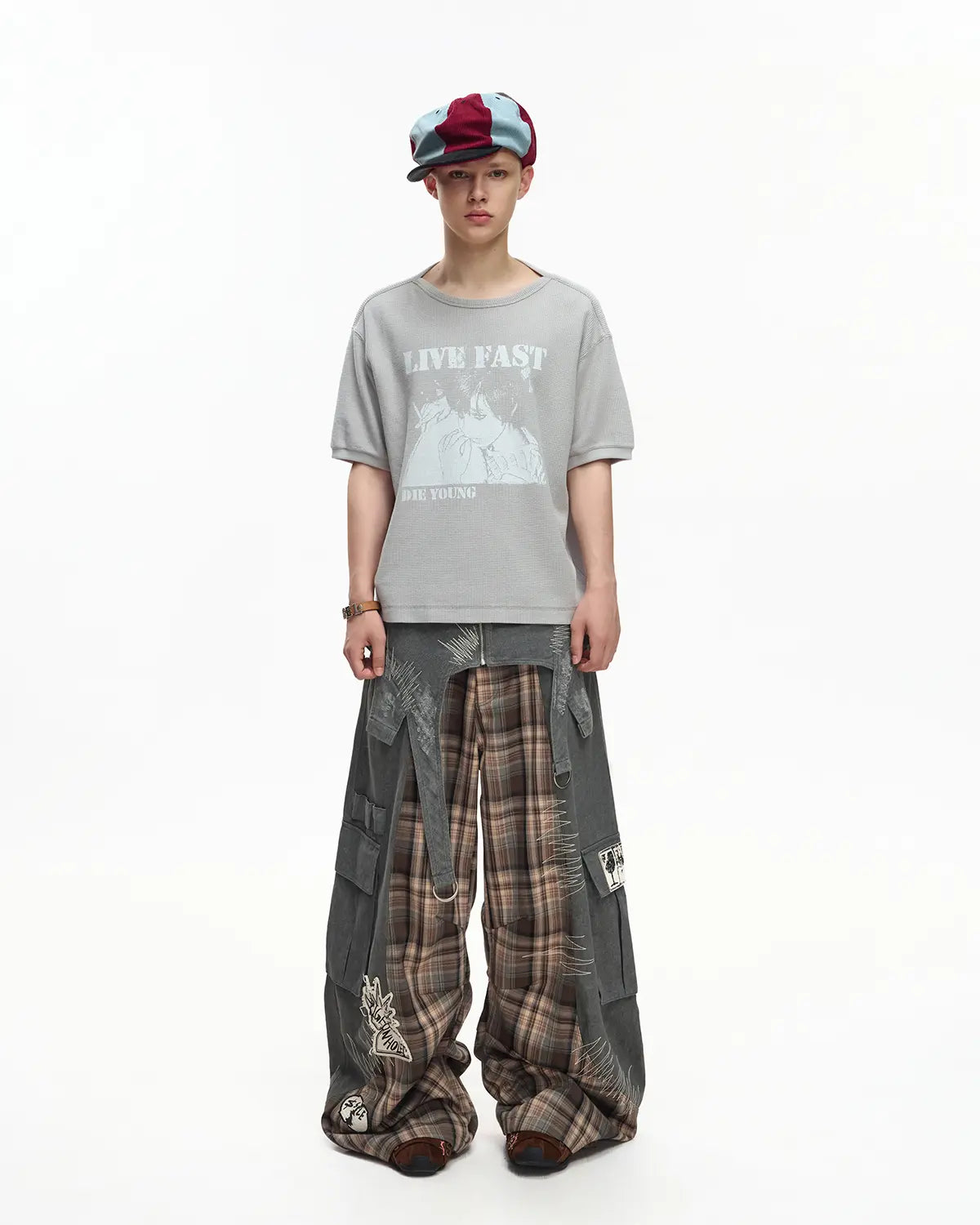 EMO Washed Waffle Boxy Tee
