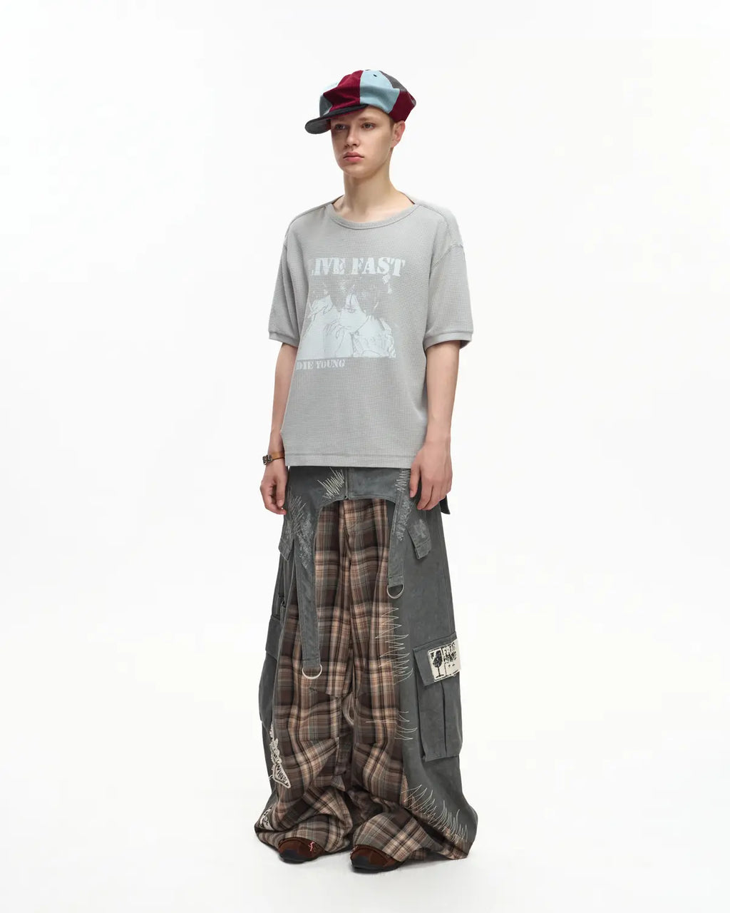 EMO Washed Waffle Boxy Tee