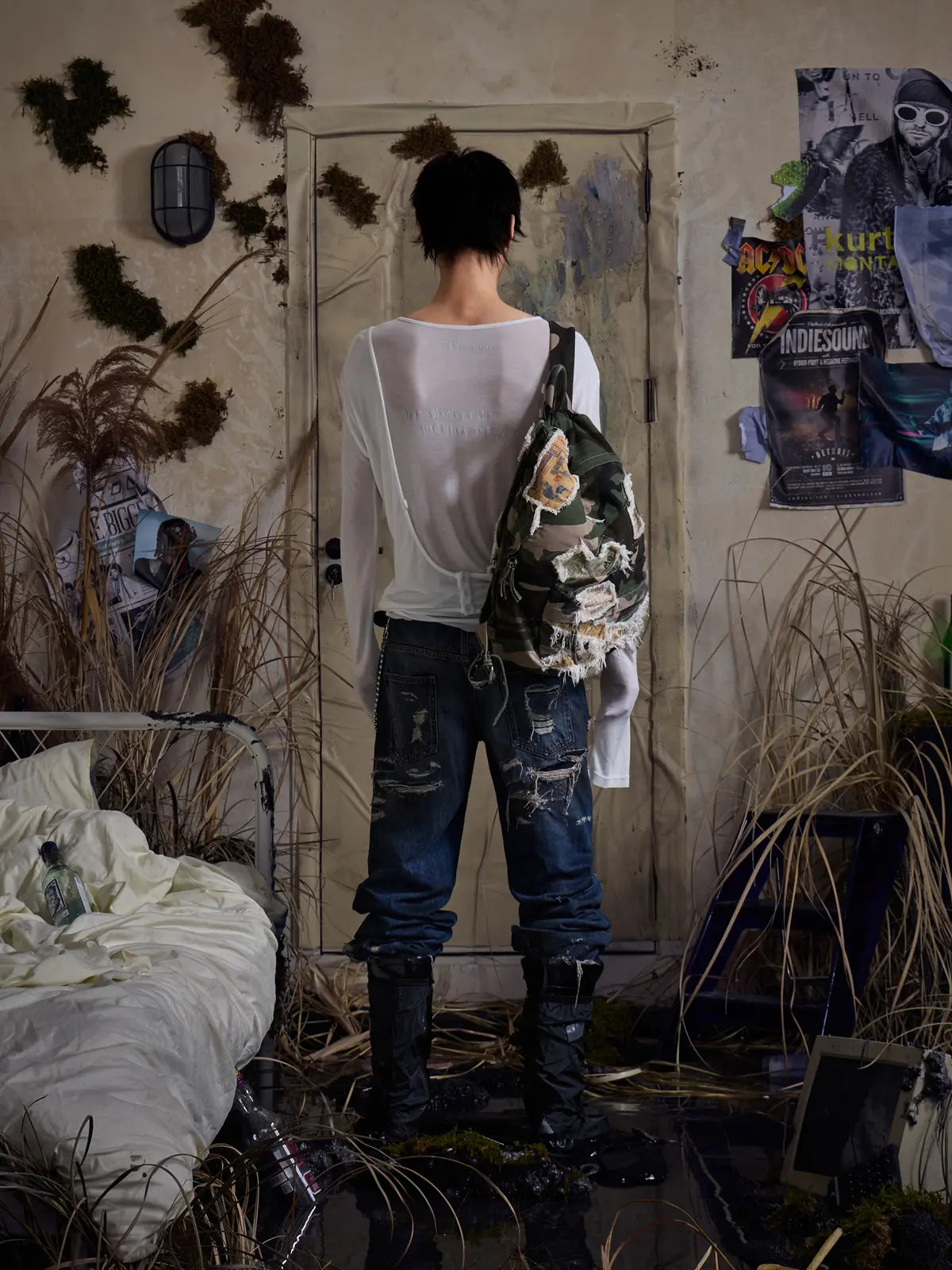 EMO "Digital Stigma" Layered Tencel Tee