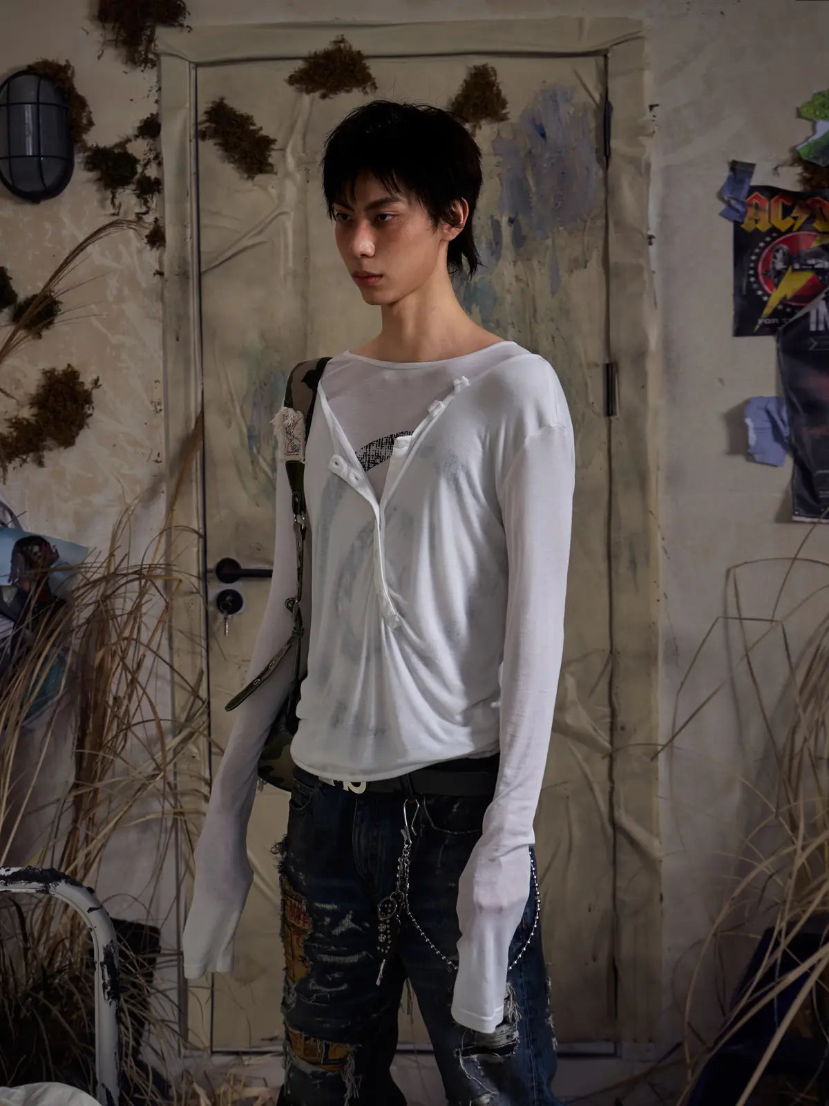 EMO "Digital Stigma" Layered Tencel Tee