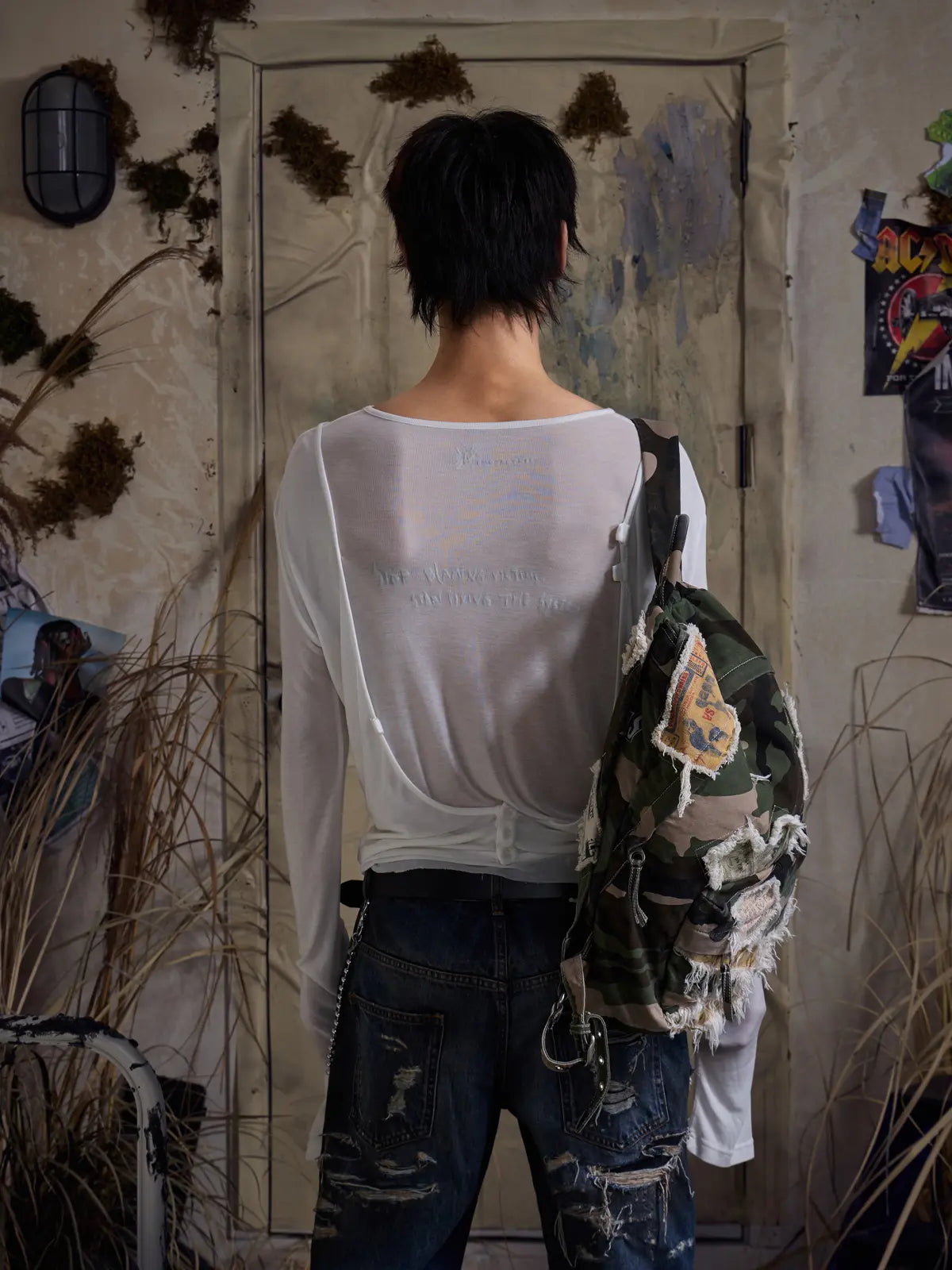 EMO "Digital Stigma" Layered Tencel Tee