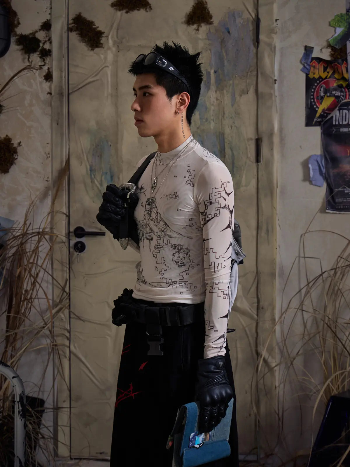 EMO "Digital Fracture" Graphic Sweatshirt